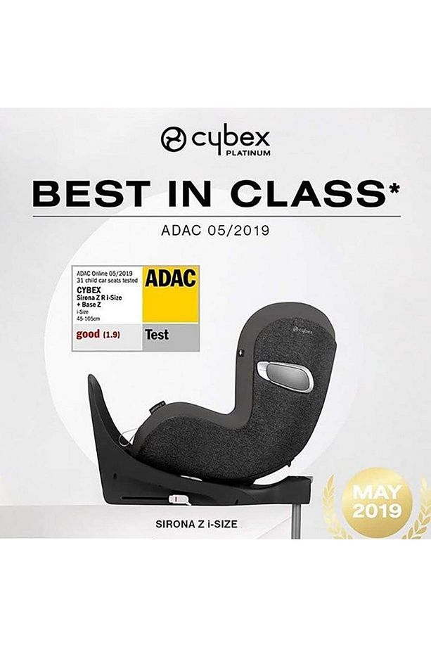 Sirona Zi isize Plus (soho grey) 360 derece dönen Adac ödüllü isofix bebek oto koltuğu 0-18 kg - 2