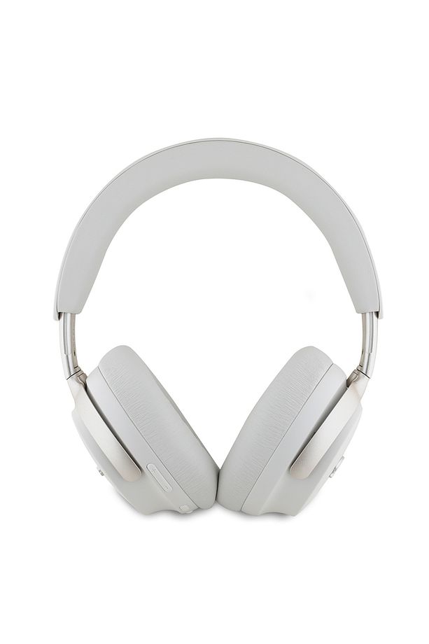 Anc Ve Enc Özellikli Kulak Üstü Bluetooth Kulaklık Guess Lisanslı Metal Yazı Logolu Script Seri Bej - 3