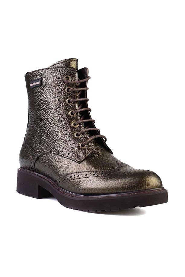 Green Hakiki Deri Kadın Bot & Bootie G0897169003 - 4