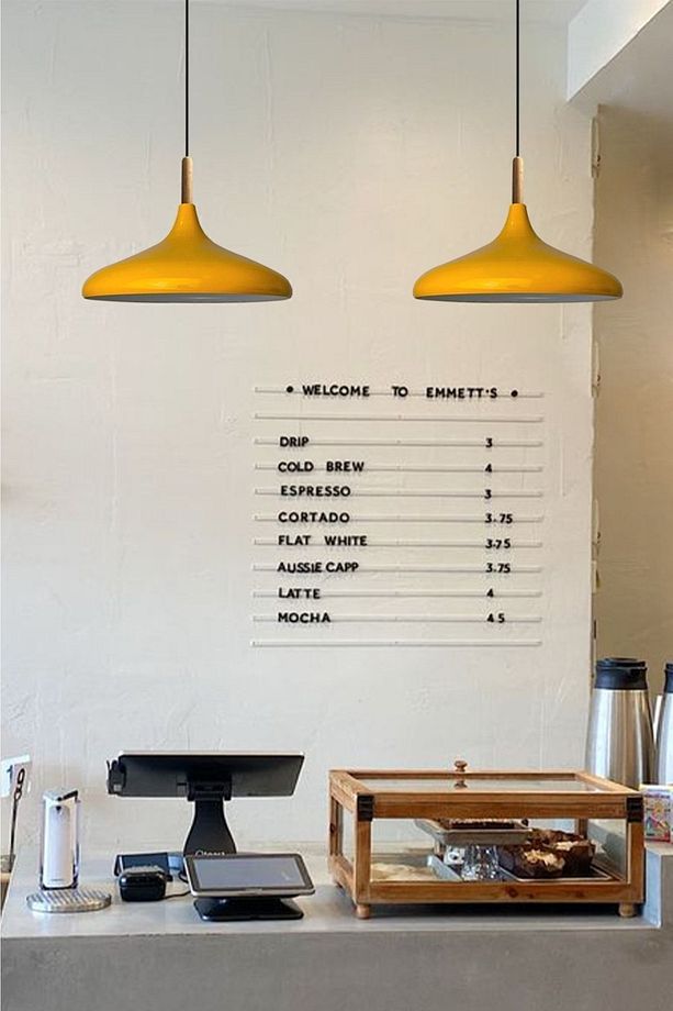 Sarı Champion Ahşap Tekli Avize Sarkıt Salon Mutfak Cafe Butik Lamba Aydınlatma Avizeler - 6