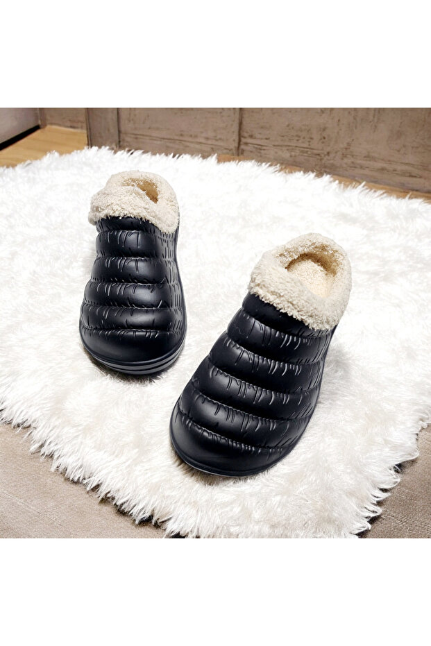 36-41 Number Range Furry Inside Closed Front Eva Winter Home Street and Work Slippers