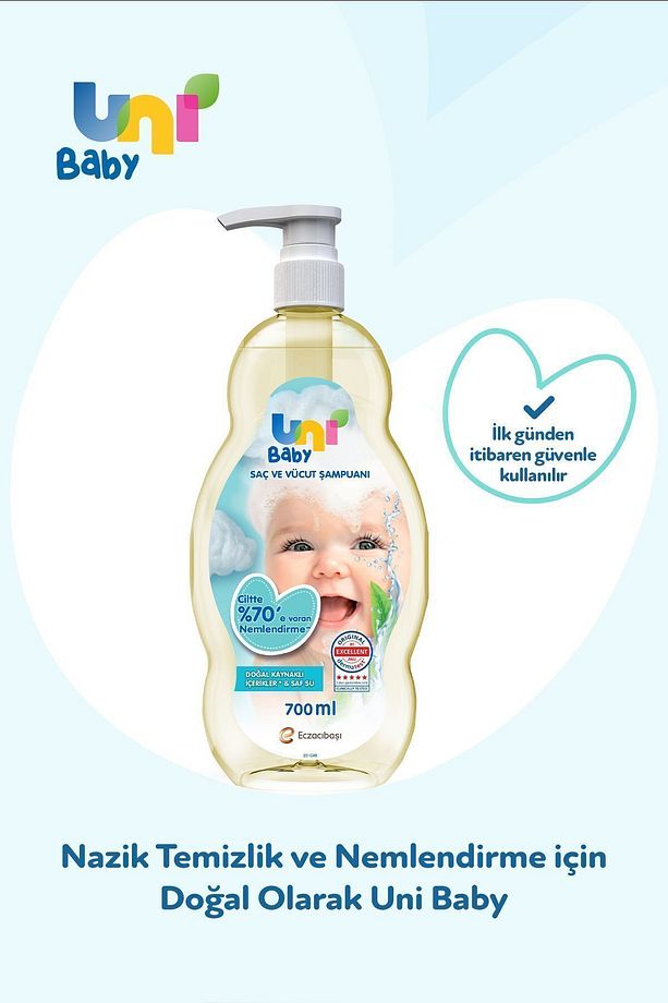 Saç Ve Vücut Şampuan 700 ml 3'lü - 5