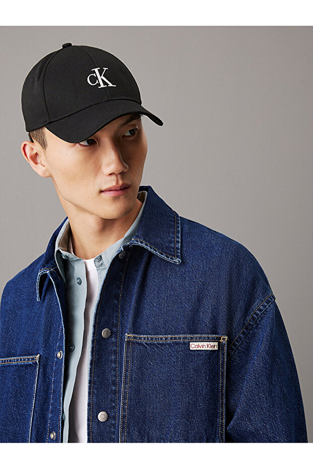 Erkek Monogram Embro Şapka - 5