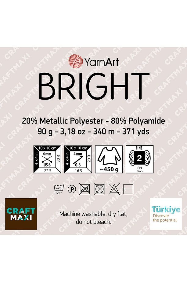 BRIGHT - SİMLİ EL ÖRGÜ İPİ SİMLİ-236 - 2