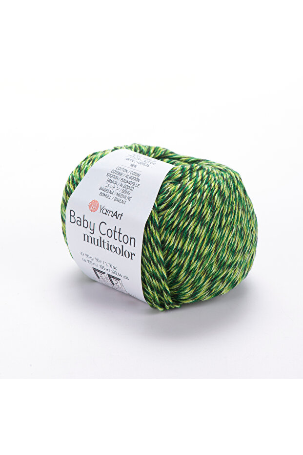 Baby Cotton Multicolor - Marbled Hand Knitted Thread Marbled-5207