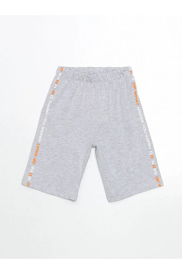 LCW Kids Lacivert Beli Lastikli Erkek Çocuk Pijama Şort 2'li - 4