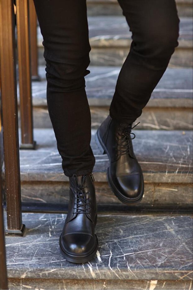 - Black Men's Boots Black