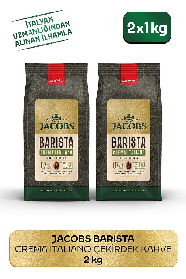 Barista Editions Çekirdek Kahve Crema Italiano 2'li Paket (1 KG X 2) - 1