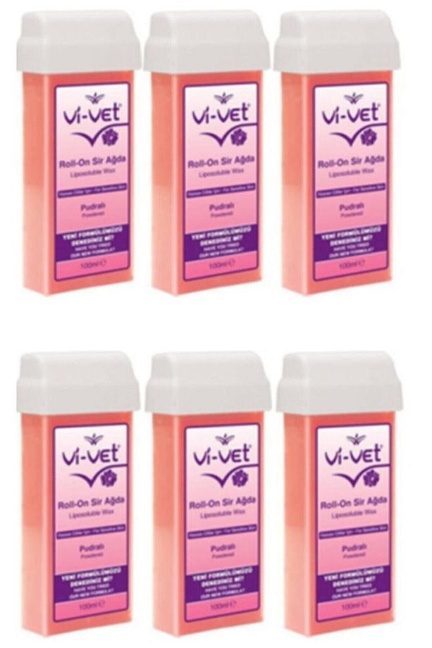 Vi Vet Vivet Pudralı Kartuş Sir Ağda 100 ml 6'lı Set - 1