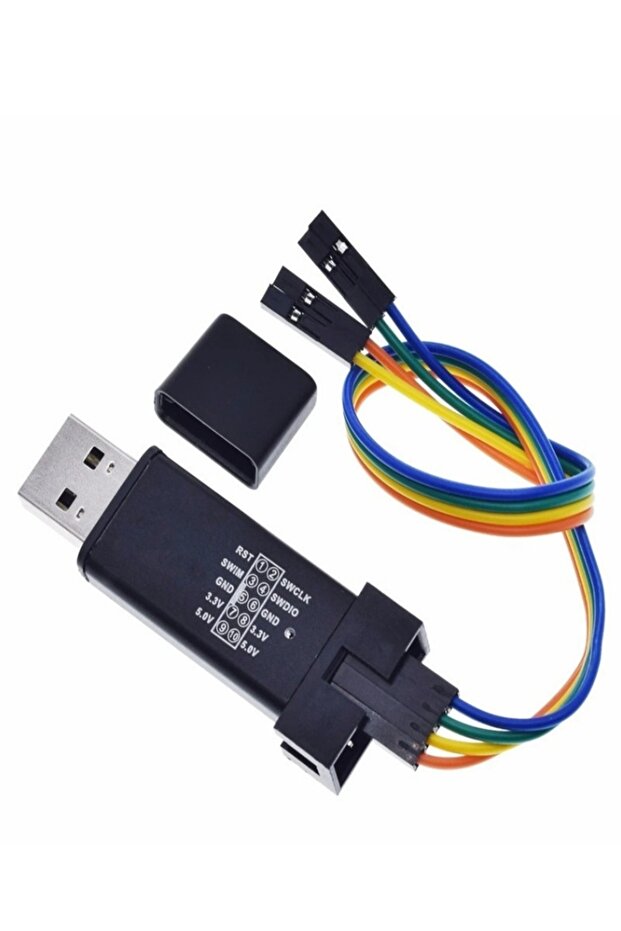 1 مجموعة ST LINK Stlink ST-Link V2 Mini STM8 STM32 محاكي تنزيل مبرمج برمجة مع غطاء... - 6