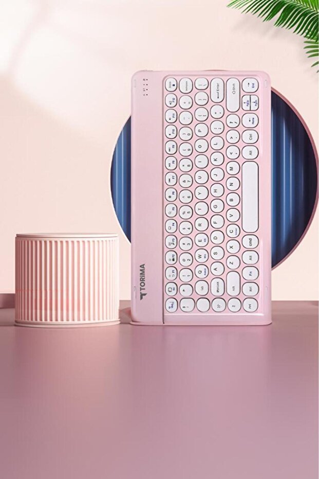 Bluetooth Kablosuz Klavye Mouse Seti TMK08 Pembe - 4