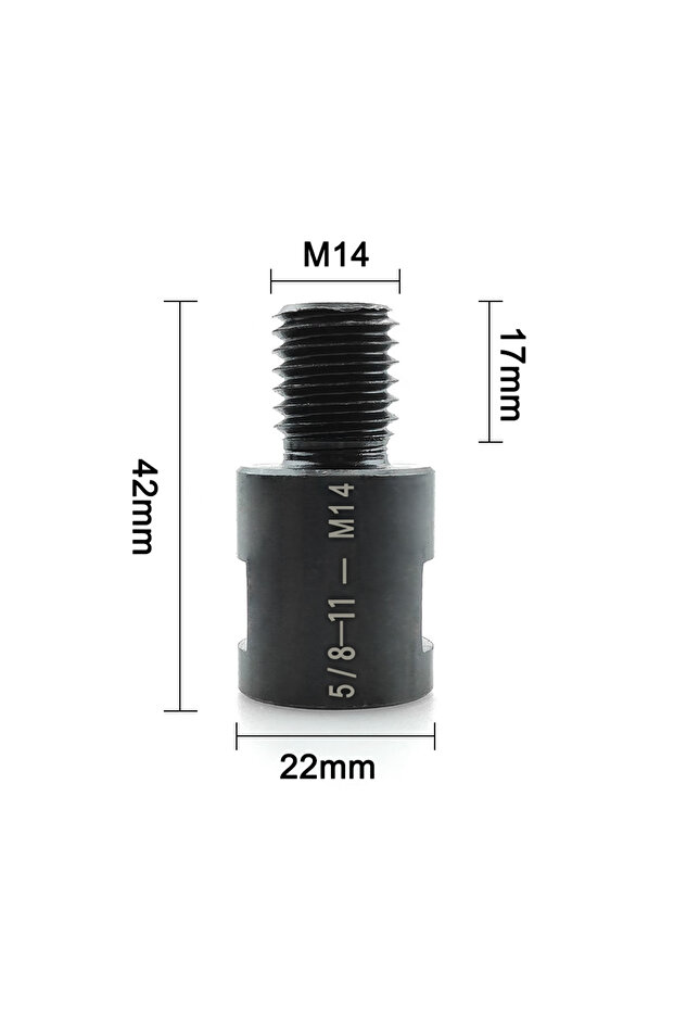 5-8-11- M14 M14 M10 5/8-11'' محول طاحونة زاوية محول الخيط موصل العمود التكيفي مصقول