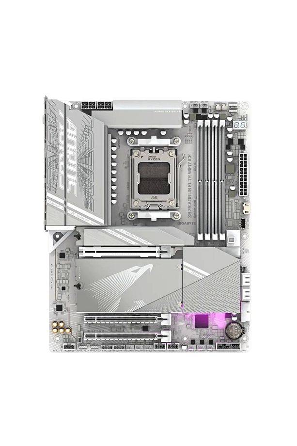 X870 Aorus Elıte Ice Wifi 7 Ddr5 8000mhz (OC) Rgb M.2 Am5 Atx Anakart - 2