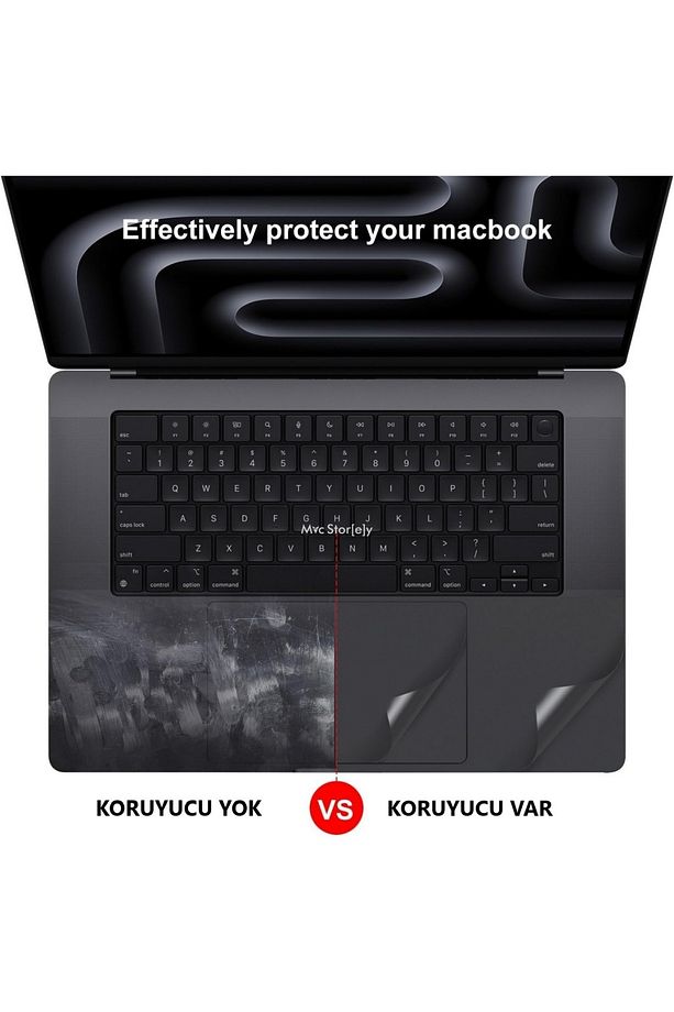 Macbook Pro Kılıf M4-m3-m2-m1 16inç Sticker Kaplama Koruyucu A2485 A2780 A2991 A3403 A3186 Uyumlu - 6