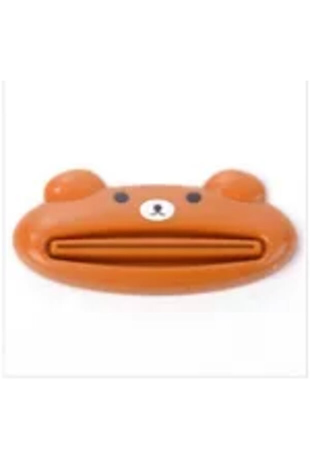 أداة متعددة الوظائف باللون البني لمستلزمات المطبخ والحمام، عصارة معجون أسنان كرتونية، أداة مطبخ، حمام - 1