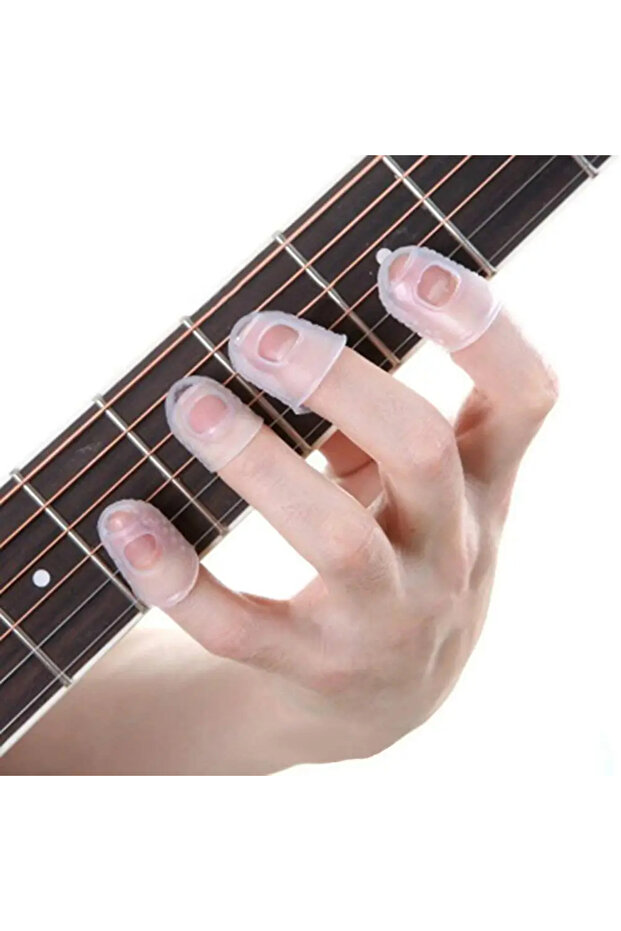 5 件套手指套防滑手外套缓解演奏疼痛手套适用于尤克里里电声吉他... - 6