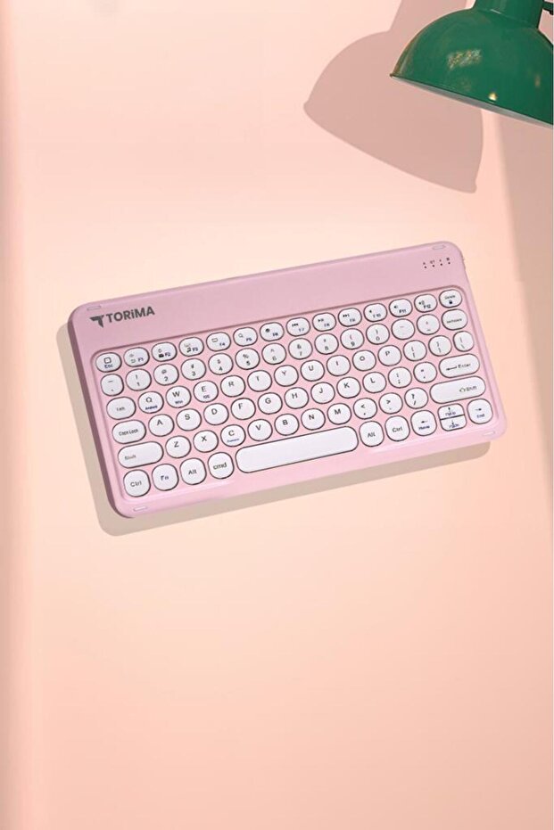 Bluetooth Kablosuz Klavye Mouse Seti TMK08 Pembe - 3