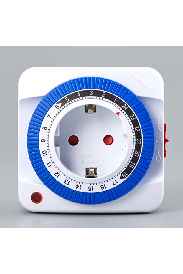 مفتاح مؤقت لمدة 24 ساعة في الاتحاد الأوروبي/الولايات المتحدة الأمريكية، مؤقت قابس مؤرض ميكانيكي قابل للبرمجة حلقة عد تنازلي ذكية... - 5