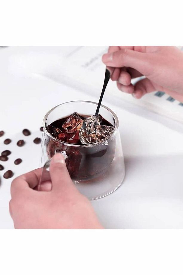 Goya 2 Adet Çift Yalıtımlı Sıcaklığı Koruma Özellikli Çift Cidarlı Kahve Espresso Bardak Kupa - 7