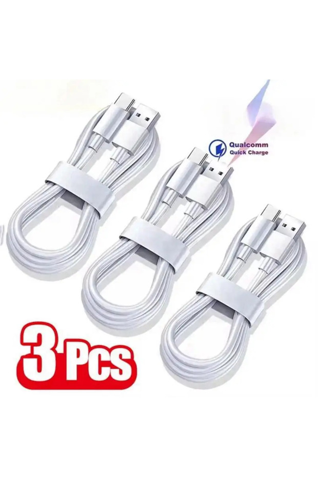 3PCS 1m 3PCS Type C Super Fast Charging Cable Data Cord For Redmi Quick Charing US...
