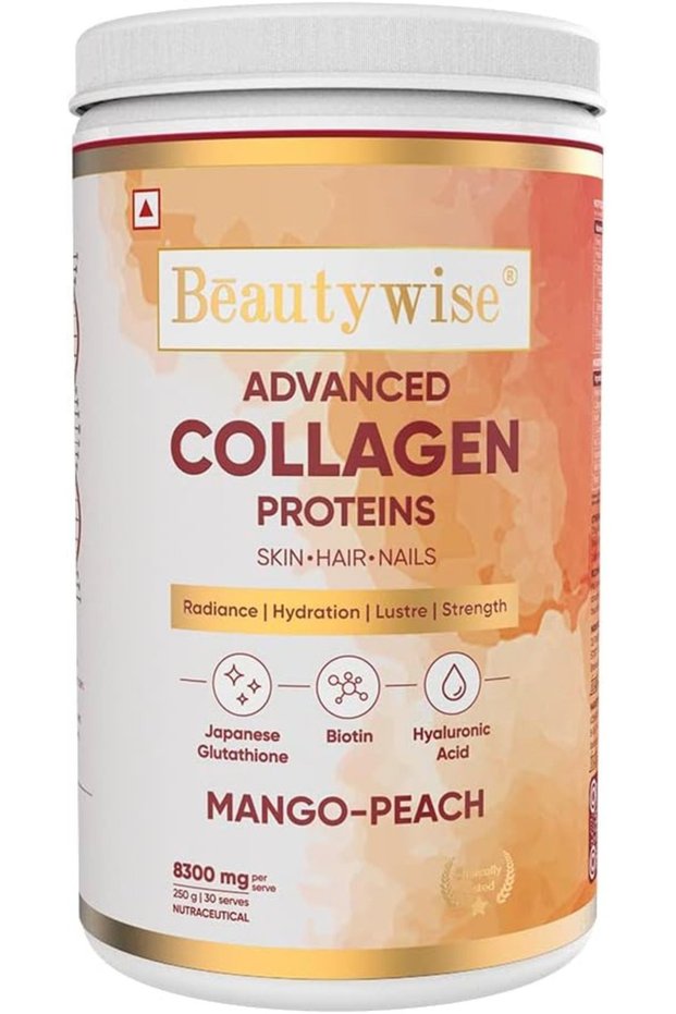 Advanced Marine Collagen Proteins Powder With, Glutathione & Biotin (Mango-Peach) 250G
