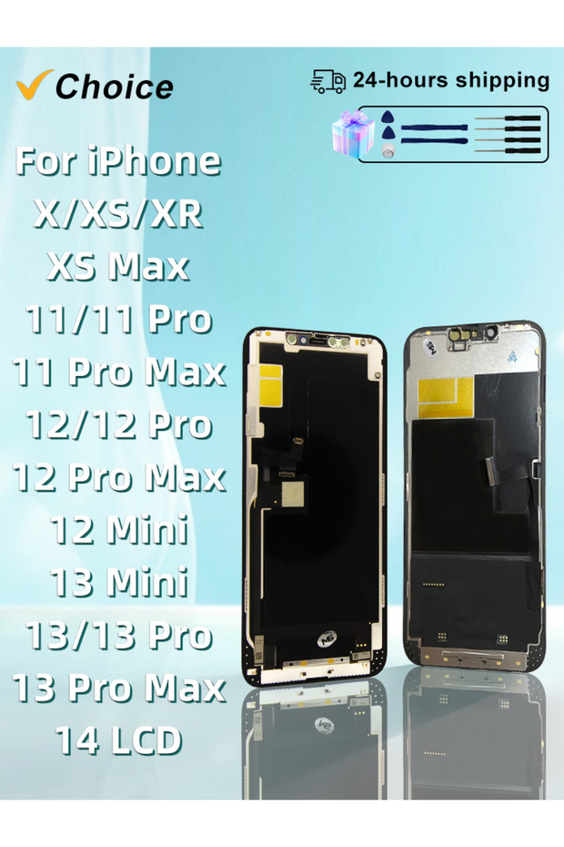 XS-OLED AAA+ OLED For iPhone X XR XS Display 3D Touch Screen Digitizer For 11 Pro 12 Mini 13 - 7