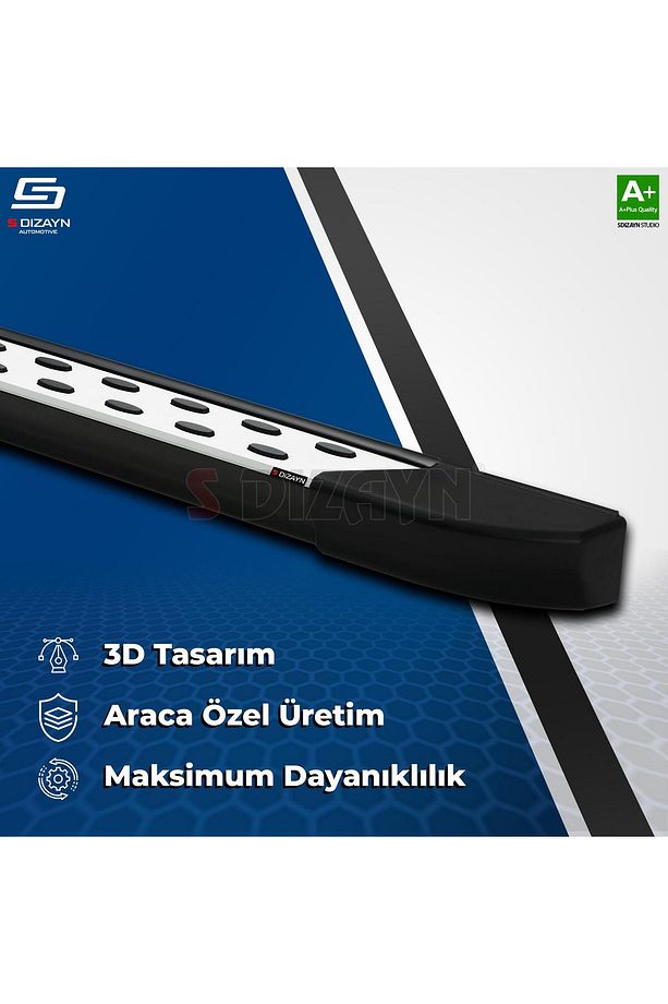 S-dizayn Vw Caddy 4 Trimline Gri Yan Basamak 197 Cm 2020 Üzeri A Kalite Vw-cd4-ybs-tr-gr-197 - 4