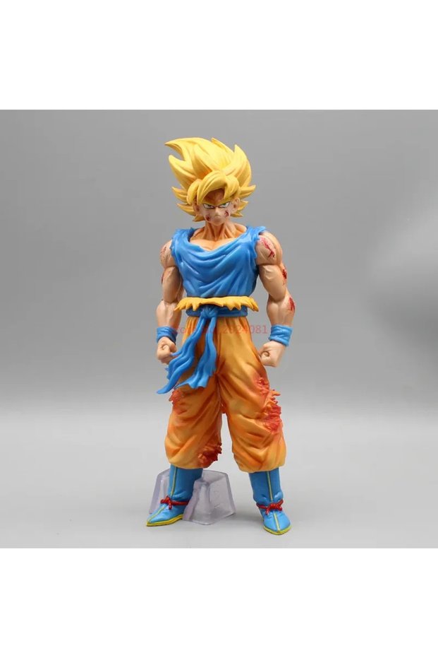 with box Goku 24cm Dragon Ball Anime Figure Kd Super Saiyan Action Figurine Battle Damage Gok