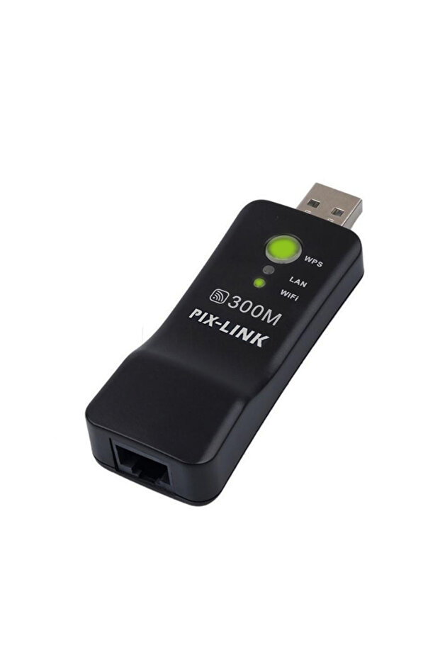 PIXLINK Wireless USB Universal 300Mbps Wifi Adapter RJ-45 Port Ethernet Network Bridge Repeater C... - 1