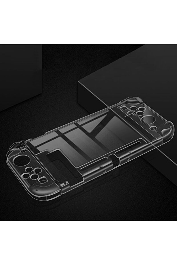 غلاف شفاف مناسب لجهاز Nintendo Switch عالي الشفافية حافظة حماية للكمبيوتر الشخصي وحدة تحكم الألعاب Han