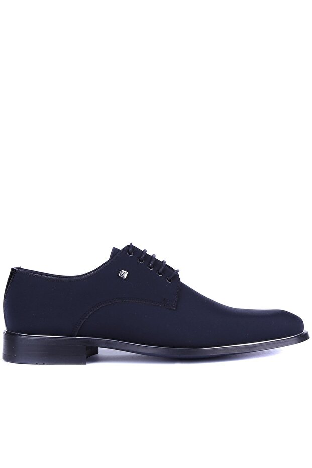 - Black Satin Genuine Leather Men's Classic Shoes 8003 - 6947