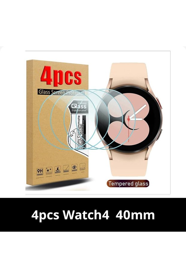 4pcs Watch 4 40mm 9H Tempered Glass for Watch 4 40mm Classic Watch 3 Anti Scrach Film HD Screen Pr