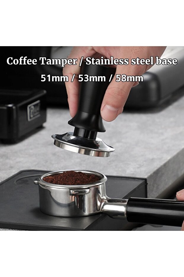 51mm 58mm 53mm 54mm 51mm Espresso Tamper Barista Coffee Tamper with Calibrated Spring Loaded Stainle