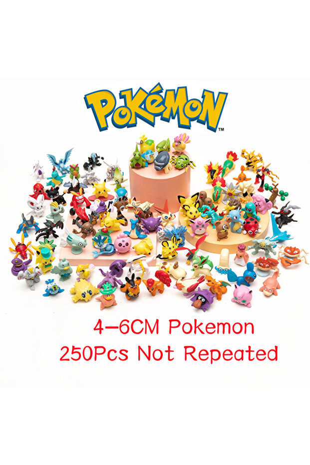 4-6CM 30 Pcs 10-50Pcs Pokemon Anime Figures Pikachu Cartoon 4-6CM Action Collect Ornamental Decorati