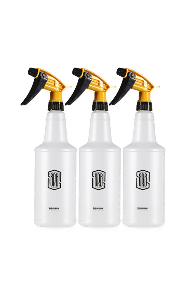 3pcs Plastic Empty Spray Bottle with Sprayer for Cleaning Solutions,More-Clog-Free and Leak-Proof He