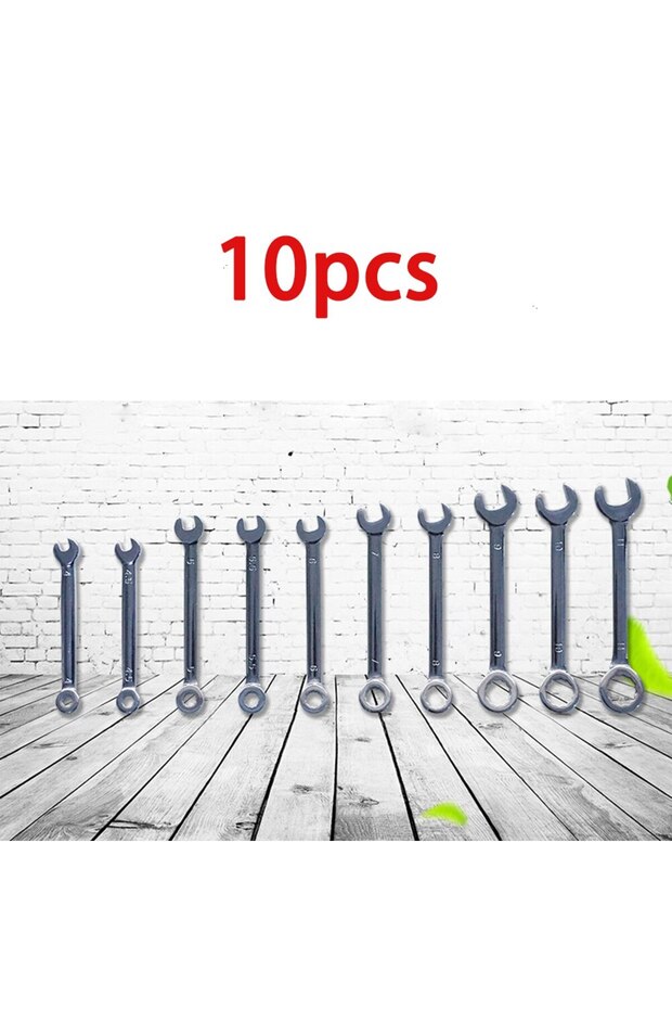 10PC 10 Piece Mini Spanner Blue Set Hand Tools Key Ring Spanner Explosion Proof Pocket Metric Spanne