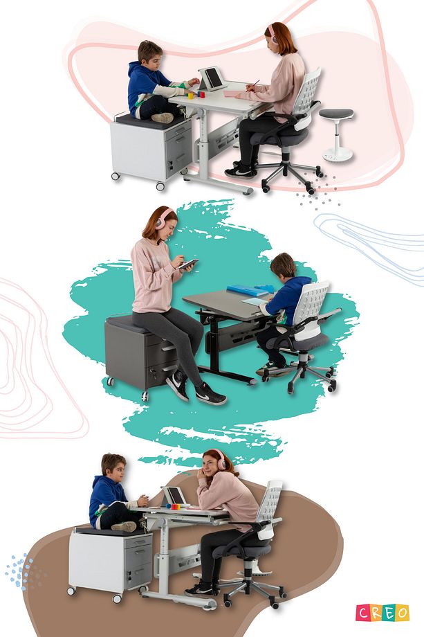 Yükseklik Ve Eğim Ayarlı, Vega Premium Bilgisayar Ve Çalışma Masası Takımı Antrasit - 7