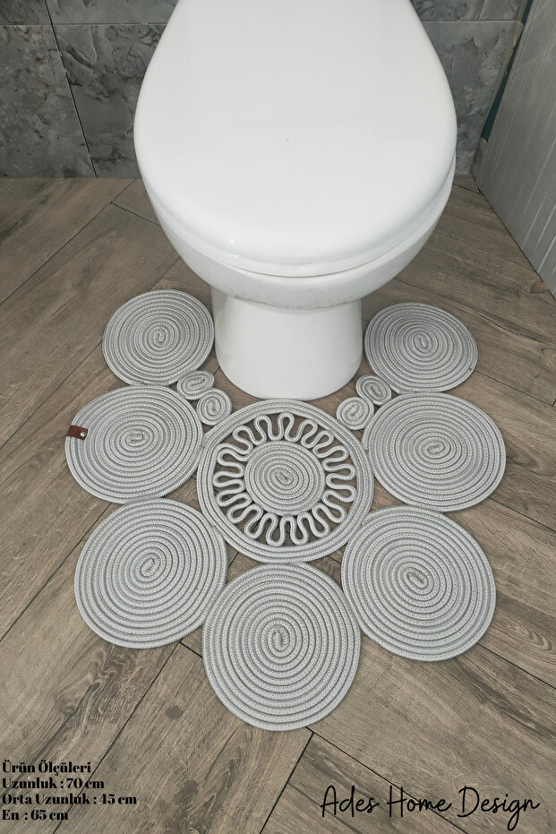 Jute, Mat, Bath Mat, Toilet Seat Mat, Toilet Seat Mat, Double Sided