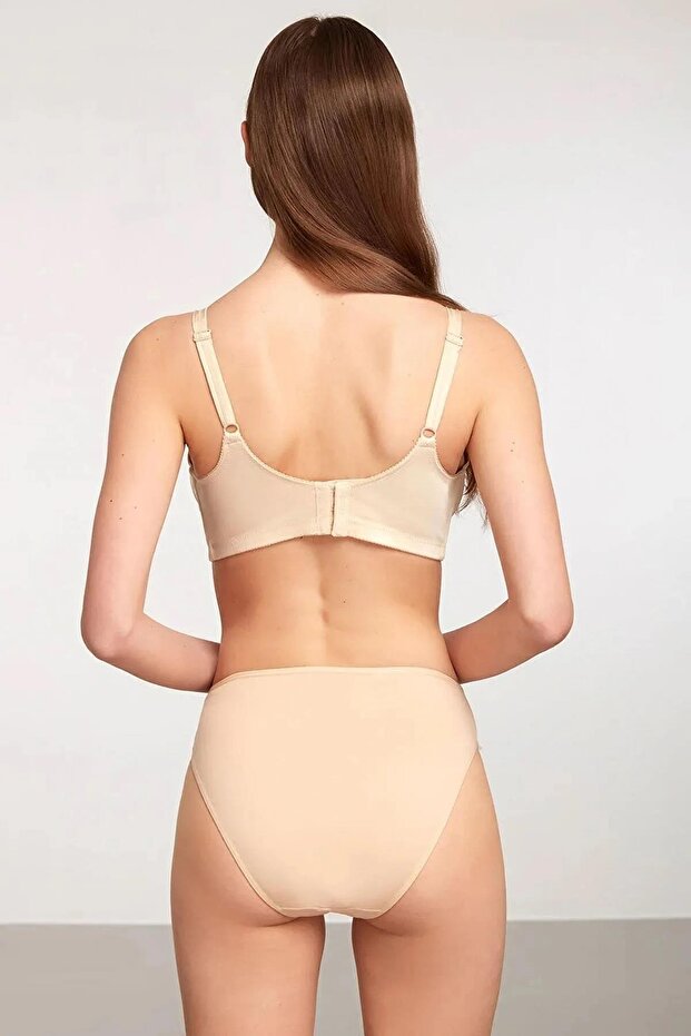 1013 Basic 2'Li Pamuklu Modal Penye Slip 'ORTA BEL' - 2