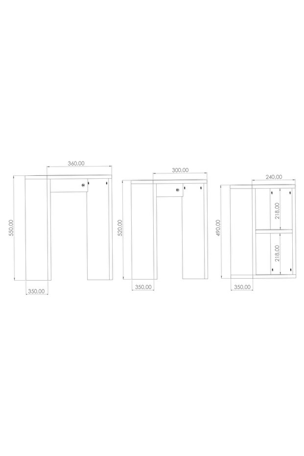Üçlü Zigon Sehpa - 6