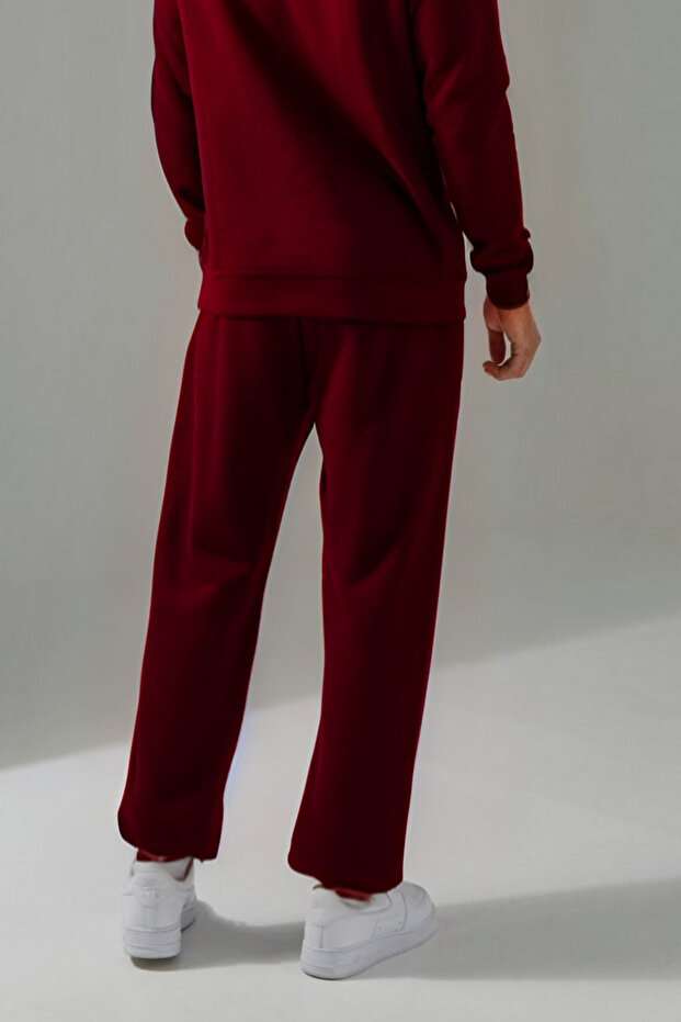 Men's Basic Unprinted Jogger Sweatpants with Side Pockets - 2