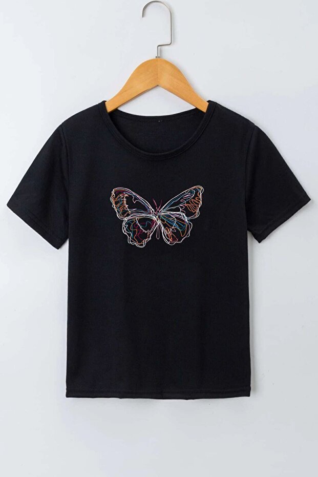 Kids Cartoon Face Cotton Tshirt