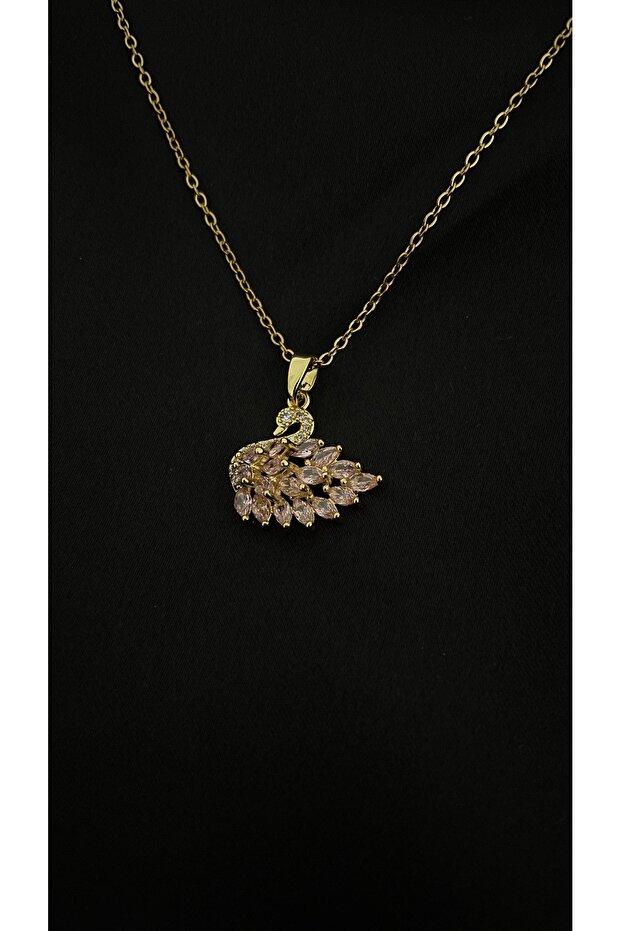 Steel | Queen Swan Necklace (Gold - 45 cm)