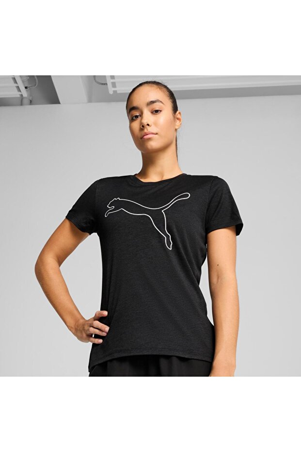 تي شيرت W TAD ESSENTIAL Heather Logo من PUMA Bl