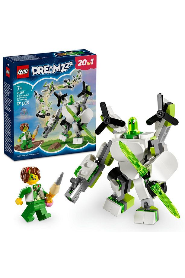 ® DREAMZzz™ Z-Blob'un Robot ve Araç Maceraları 71487 - 7+ Yaratıcı Oyuncak Yapım Seti (121 Pr) - 1