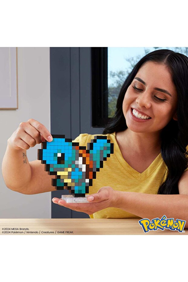 ™ Pokémon™ Squirtle Koleksiyoncular için retro yapı oyuncağı seti (367 parça) HTH77 - 3