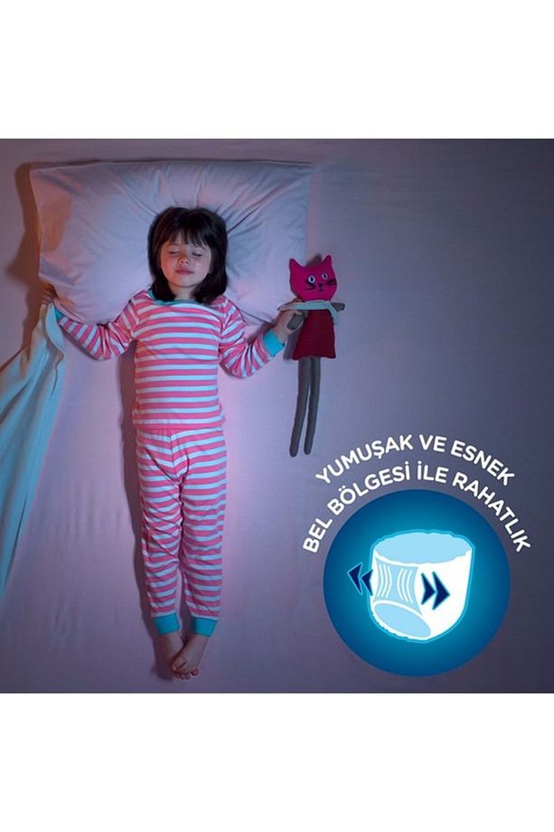 Emici Gece Külodu/külot Bez Kız 4-7 Yaş (27-30KG) Large 10 Adet (ALT ISLATMALARA KARŞI) - 3