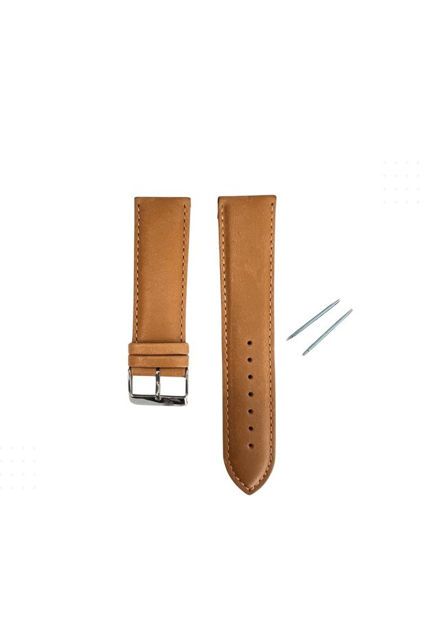 Rc3001S Records Leather Belt - Light Brown - 20mm