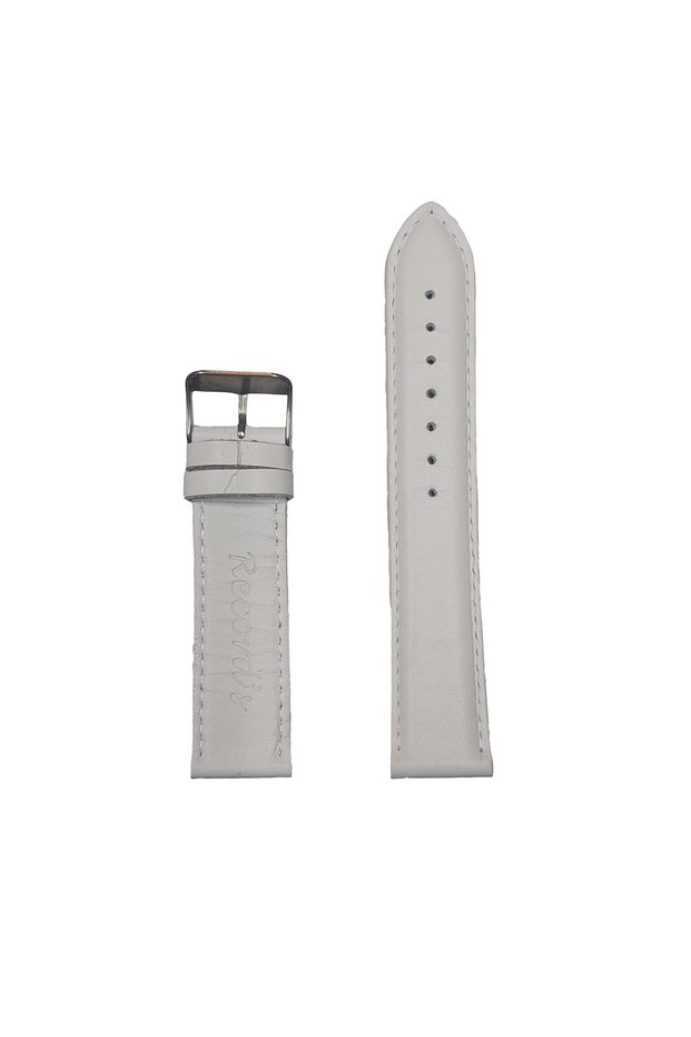 Rc3001S Records Leather Belt - White - 22mm