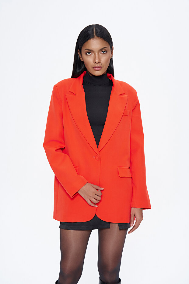 Blazer Ceket Turuncu - 1